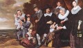 風景の中の家族グループ 1648 年の肖像画 オランダ黄金時代 フランス ハルス